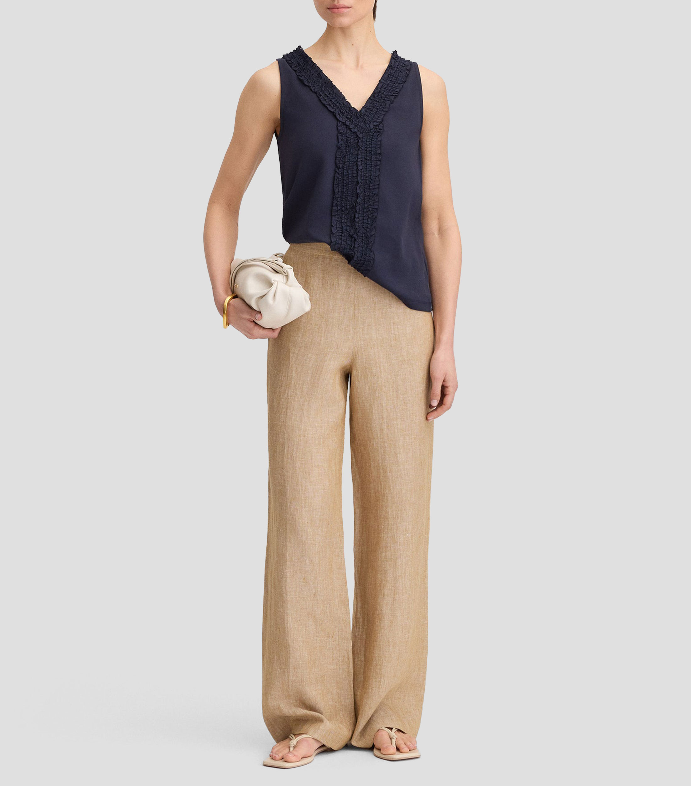 Blusa fantasía sin mangas Mujer